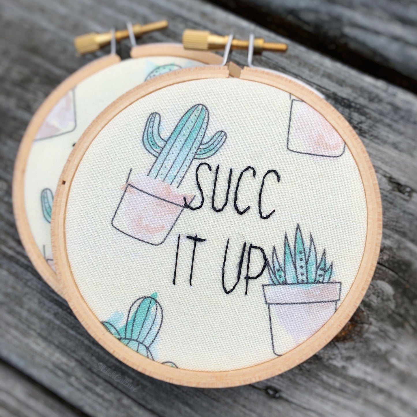 DON'T BE A PRICK / SUCC IT UP / Embroidery Hoop