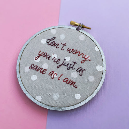 YOU'RE JUST AS SANE AS I AM / Harry Potter, Luna Lovegood hoop
