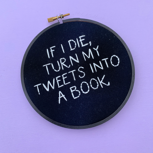 IF I DIE, TURN MY TWEETS INTO A BOOK / Brooklyn 99, B99 hoop