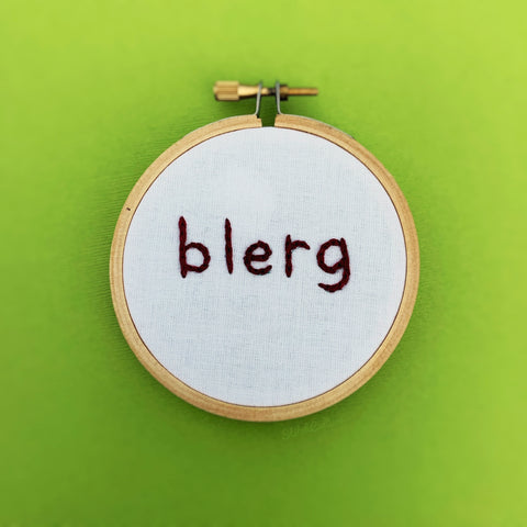 BLERG / 30 Rock Liz Lemon Embroidery Hoop