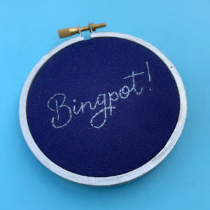 BINGPOT! / Brooklyn 99, B99 embroidery hoop
