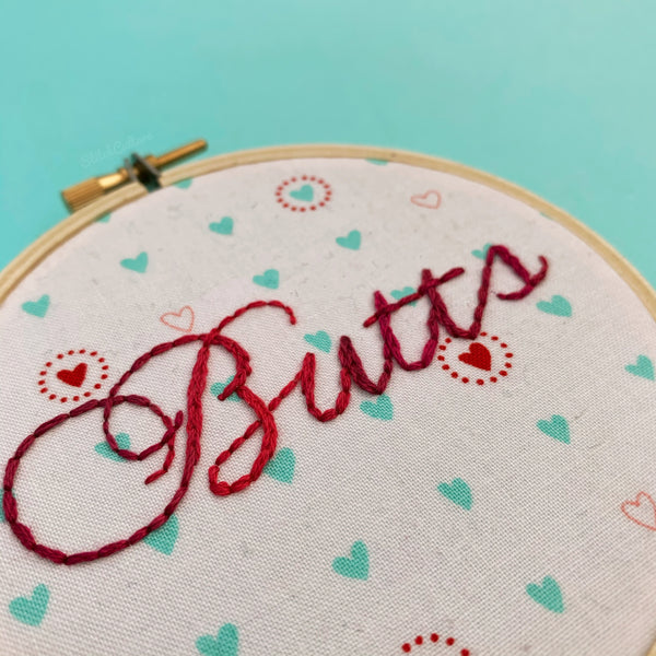 BOB'S BURGERS / BUTTS embroidery hoop