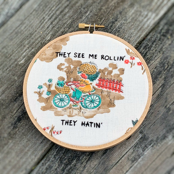 THEY SEE ME ROLLIN' / Hand Embroidery + Chamillionaire